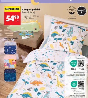 Komplet pościeli bawełnianej promocja w Biedronka
