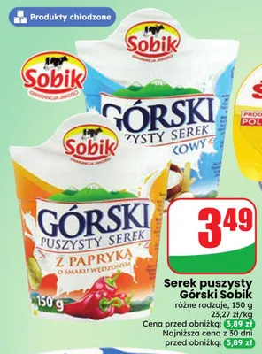 Serek puszysty Górski Sobik promocja w Dino