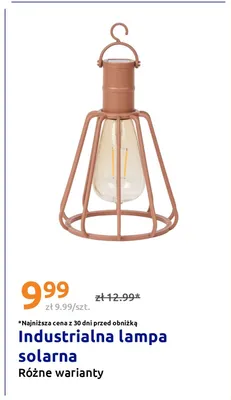 Industrialna lampa solarna promocja w Action