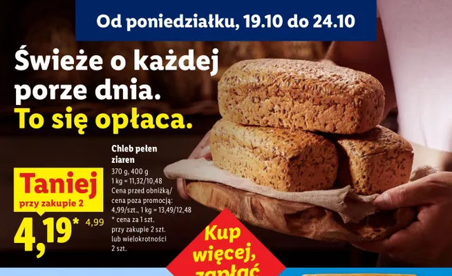 Chleb pełen ziaren promocja w Lidl