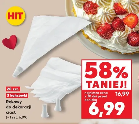 Rękawy do dekoracji ciasta promocja w Kaufland