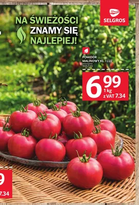 Pomidory malinowe promocja w Selgros