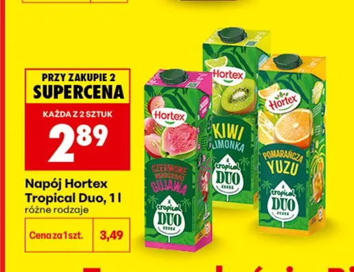 Napój Hortex Tropical Duo Pomarańcza Yuzu promocja w Biedronka