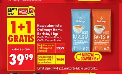 Kawa ziarnista Dallmayr Home Barista Caffe Crema Dolce promocja w Biedronka