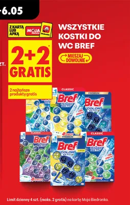 Kostki do WC Bref promocja w Biedronka