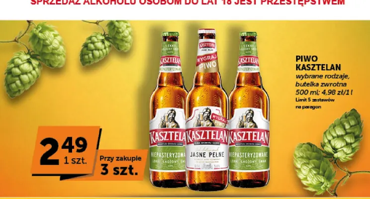Piwo Kasztelan promocja w Euro Sklep