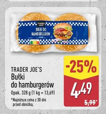 Bułki do hamburgerów Trader Joe's promocja w Aldi