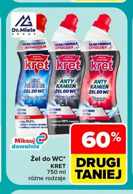 Żel do WC Kret Power promocja w Carrefour Market