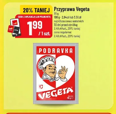Przyprawa Vegeta Podravka promocja w POLOmarket