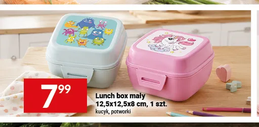 Lunch box mały potworki promocja w Twój Market