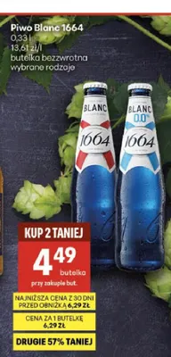 Piwo Blanc 1664 promocja w Delikatesy Centrum