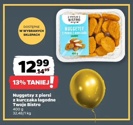 Nuggetsy z piersi z kurczaka łagodne Twoje Bistro promocja w Netto