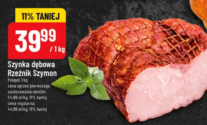 Szynka dębowa Rzeźnik Szymon promocja w POLOmarket