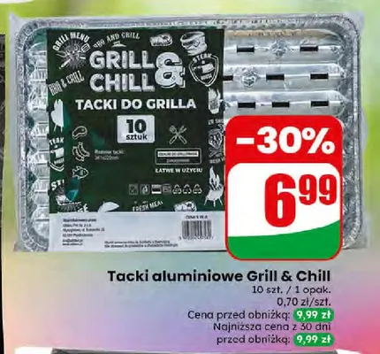 Tacki aluminiowe Grill & Chill promocja w Dino