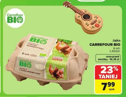Jajka Carrefour Bio promocja w Carrefour