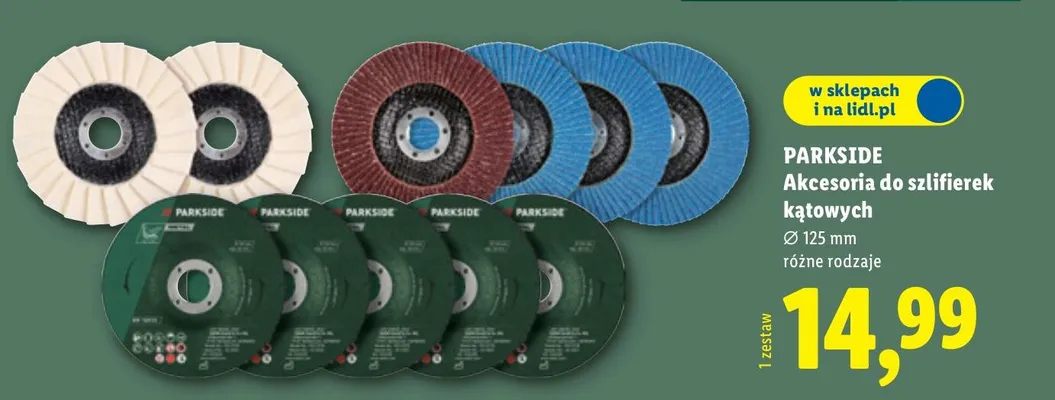 Akcesoria do szlifierek kątowych promocja w Lidl
