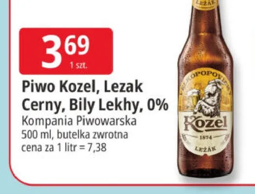 Piwo Kozel promocja w Leclerc
