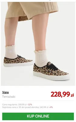 Tenisówki Vans promocja w eobuwie.pl