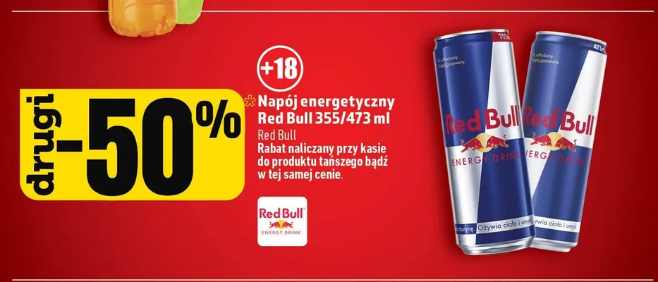 Napój energetyczny Red Bull promocja w TOPAZ