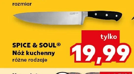 Nóż kuchenny Spice & Soul promocja w Kaufland