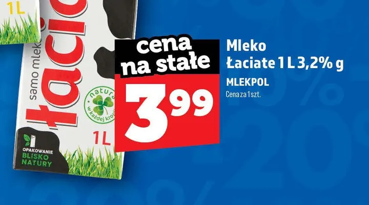Mleko Łaciate 3,2% promocja w TOPAZ