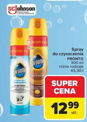 Spray do czyszczenia Pronto różne rodzaje promocja w Carrefour Market