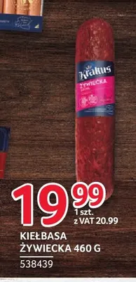 Kiełbasa żywiecka Krakus promocja w Selgros