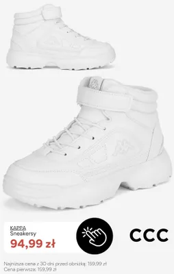Sneakersy Kappa promocja w CCC