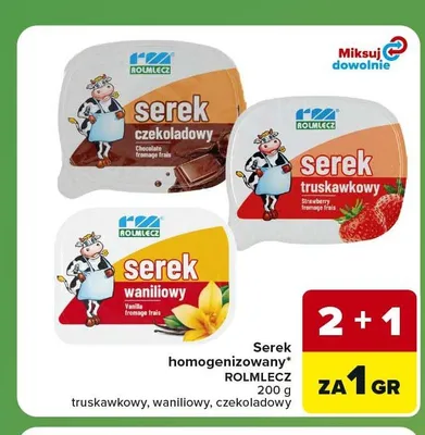 Serek homogenizowany Rolmlecz czekoladowy promocja w Carrefour Express