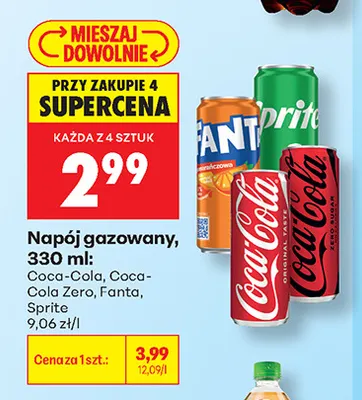Napój gazowany Coca-Cola Zero promocja w Biedronka