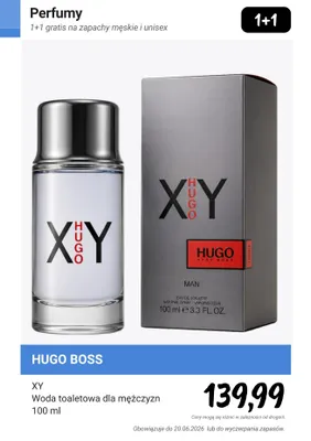 Woda toaletowa dla mężczyzn Hugo Boss XY promocja w Rossmann