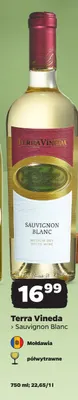 Wino białe Terra Vineda Sauvignon Blanc promocja w Netto
