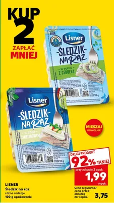 Śledzik na raz w sosie śmietanowym promocja w Kaufland