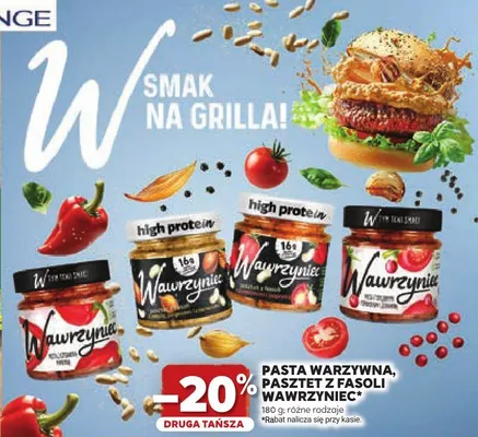 Pasta warzywna Wawrzyniec high protein promocja w Stokrotka