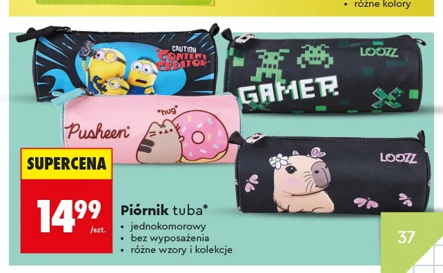 Piórnik tuba LOOZZ promocja w Biedronka