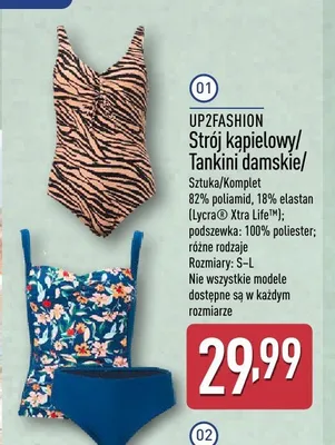 Strój kąpielowy damski UP2FASHION promocja w Aldi