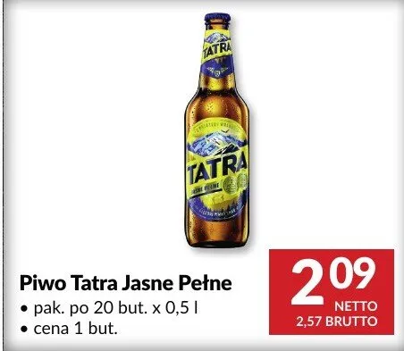 Piwo Tatra Jasne Pełne promocja w Makro