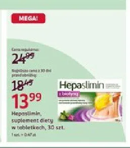 Suplement diety Hepaslimin promocja w Rossmann