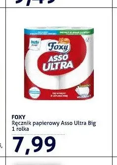 Ręcznik papierowy Foxy Asso Ultra Big 1-pak promocja w Blue Stop