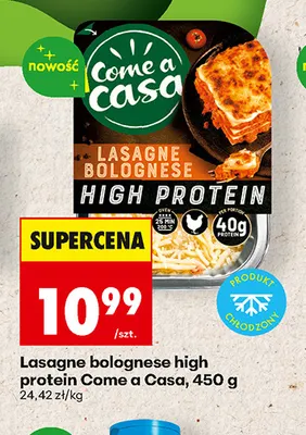 Lasagne bolognese high protein Come a Casa promocja w Biedronka