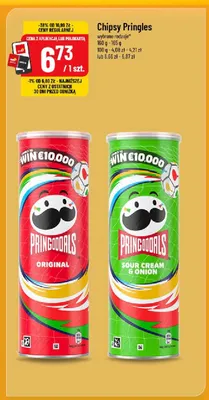 Chipsy Pringles Sour Cream & Onion promocja w POLOmarket