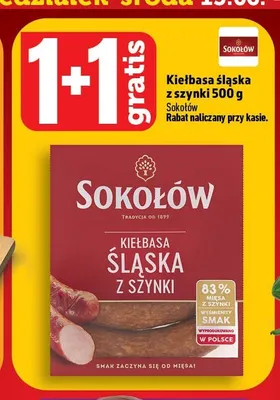 Kiełbasa śląska z szynki Sokołów promocja w TOPAZ