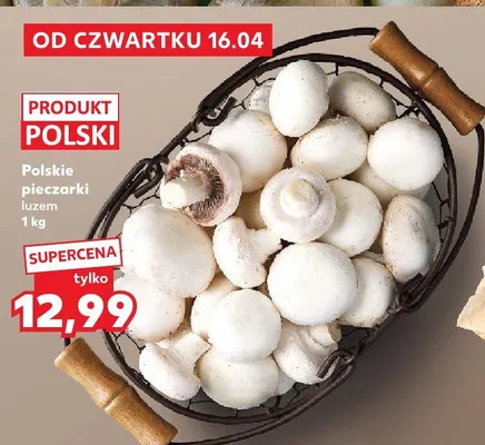Pieczarki polskie luzem promocja w Kaufland