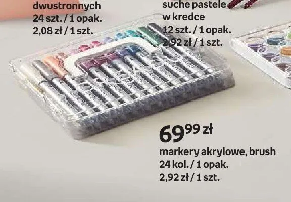 Markery akrylowe brush Creadu 24 kol. promocja w Empik