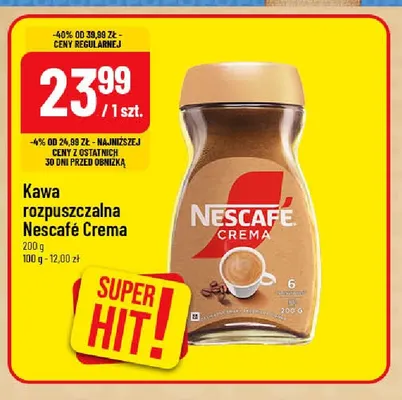 Kawa rozpuszczalna Nescafé Crema promocja w POLOmarket