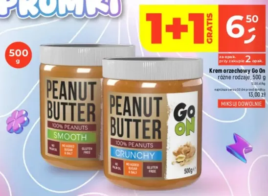 Krem orzechowy Go On Crunchy promocja w Dealz