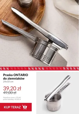 Praska do ziemniaków Ontario 24x10 cm promocja w Homla