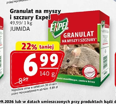Granulat na myszy i szczury Expel promocja w Prim Market