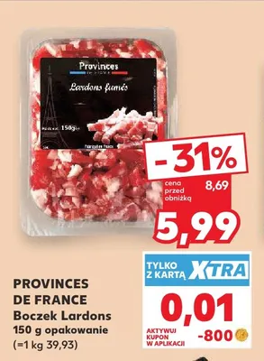 Boczek Lardons Provinces de France promocja w Kaufland