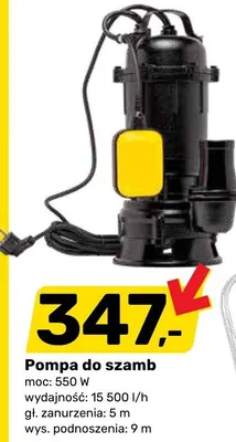 Pompa do szamb promocja w Bricomarche